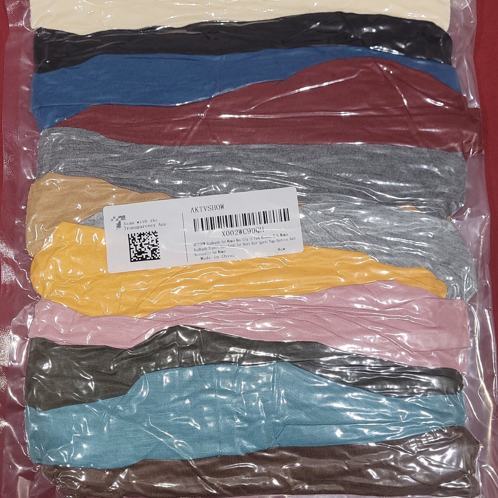 12 Multicolor Women's Headband Set